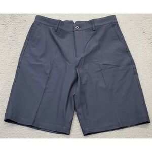 Dunning Golf Shorts Mens 32 Blue Woven Stretch Performance Player Fit Waistband